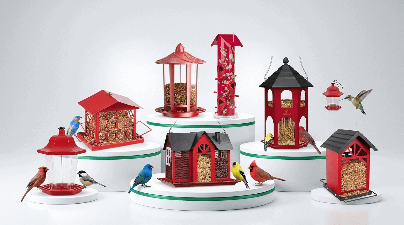 Smart Red Bird Feeder Ideas for Your Garden