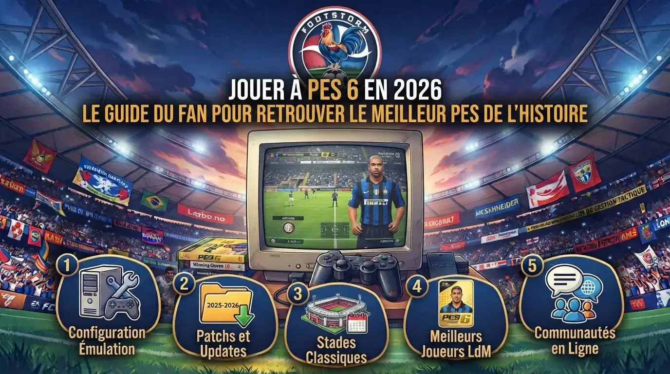 Jouer à PES 6 en 2026 le guide du fan pour retrouver le meilleur PES de l’histoire