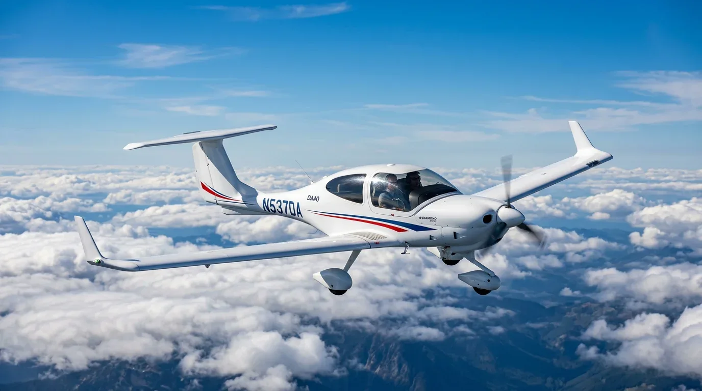 Diamond DA40 aircraft at Olympia Regional Airport