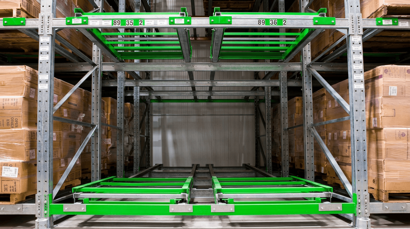 Push Back Racking System - RACO
