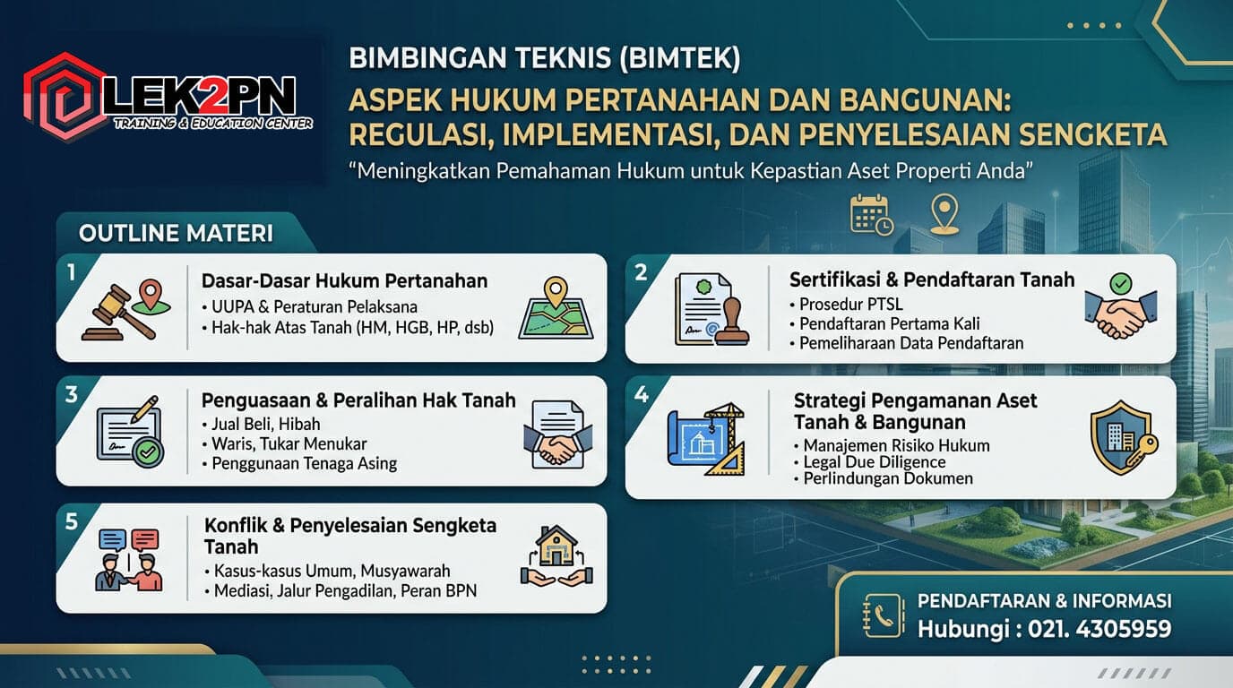 Bimtek Aspek Hukum Pertanahan dan Bangunan
