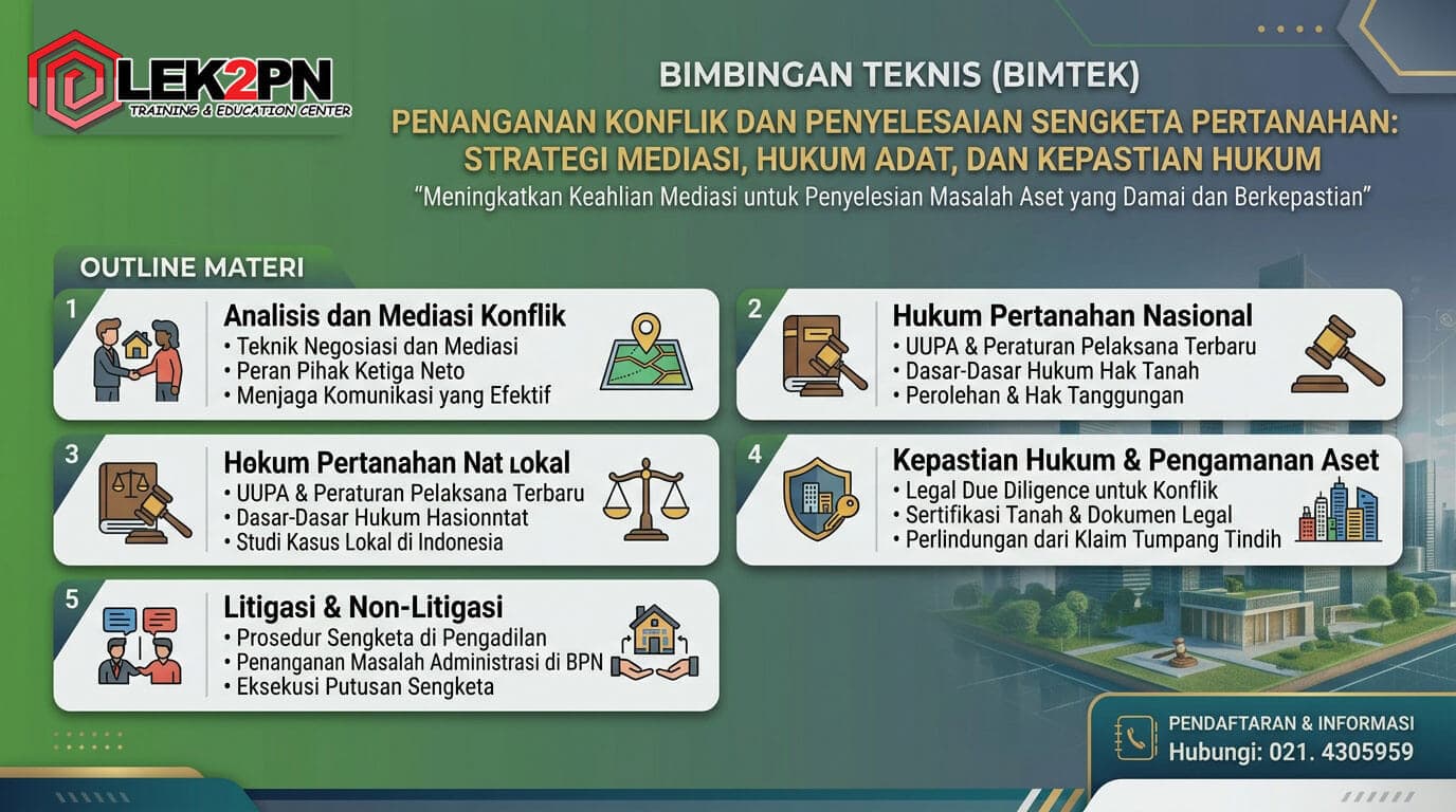 Bimtek Penanganan Konflik dan Penyelesaian Sengketa Pertanahan