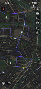 Blacktown Service NSW driving test route map showing the northern departure circuit near Blacktown Mega Centre and Bungarribee Road.