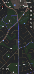 Blacktown RMS driving test route map outlining the southern loop past The Hills Sports High School, Best Road, and Cornelia Road.