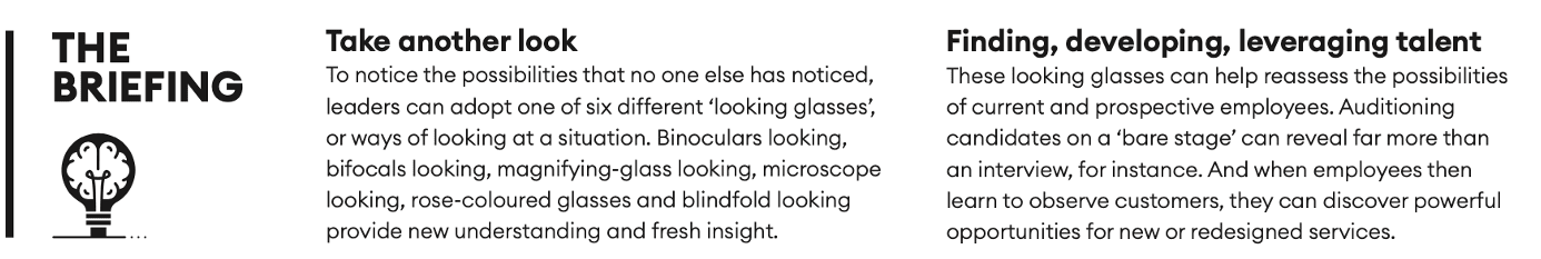 Six looking glasses In brief