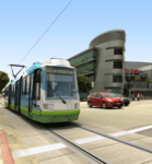 Staples Center with Streetcar