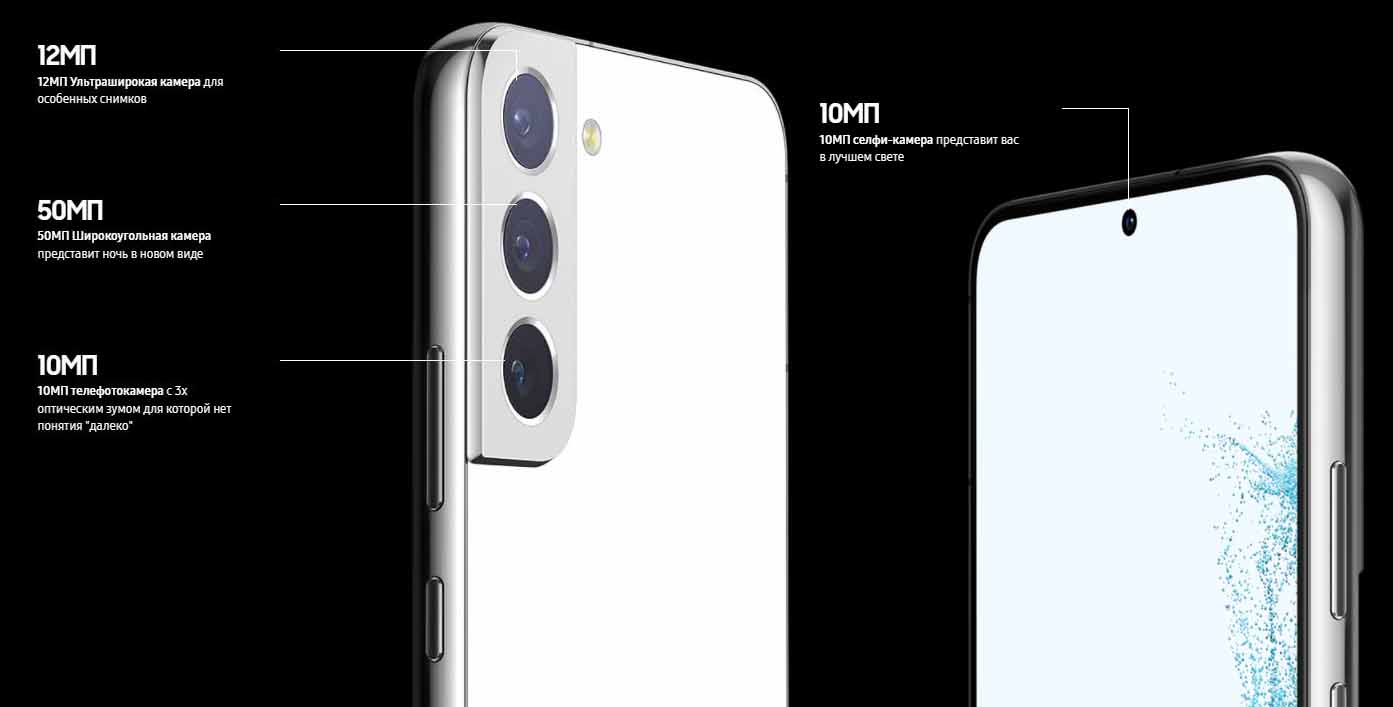 Технические характеристики камеры Samsung Galaxy S22 и Galaxy S22 Plus Технические характеристики камеры Samsung Galaxy S22 и Galaxy S22 Plus