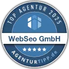 Auszeichnung: Top SEO Agentur – WebSeo GmbH
