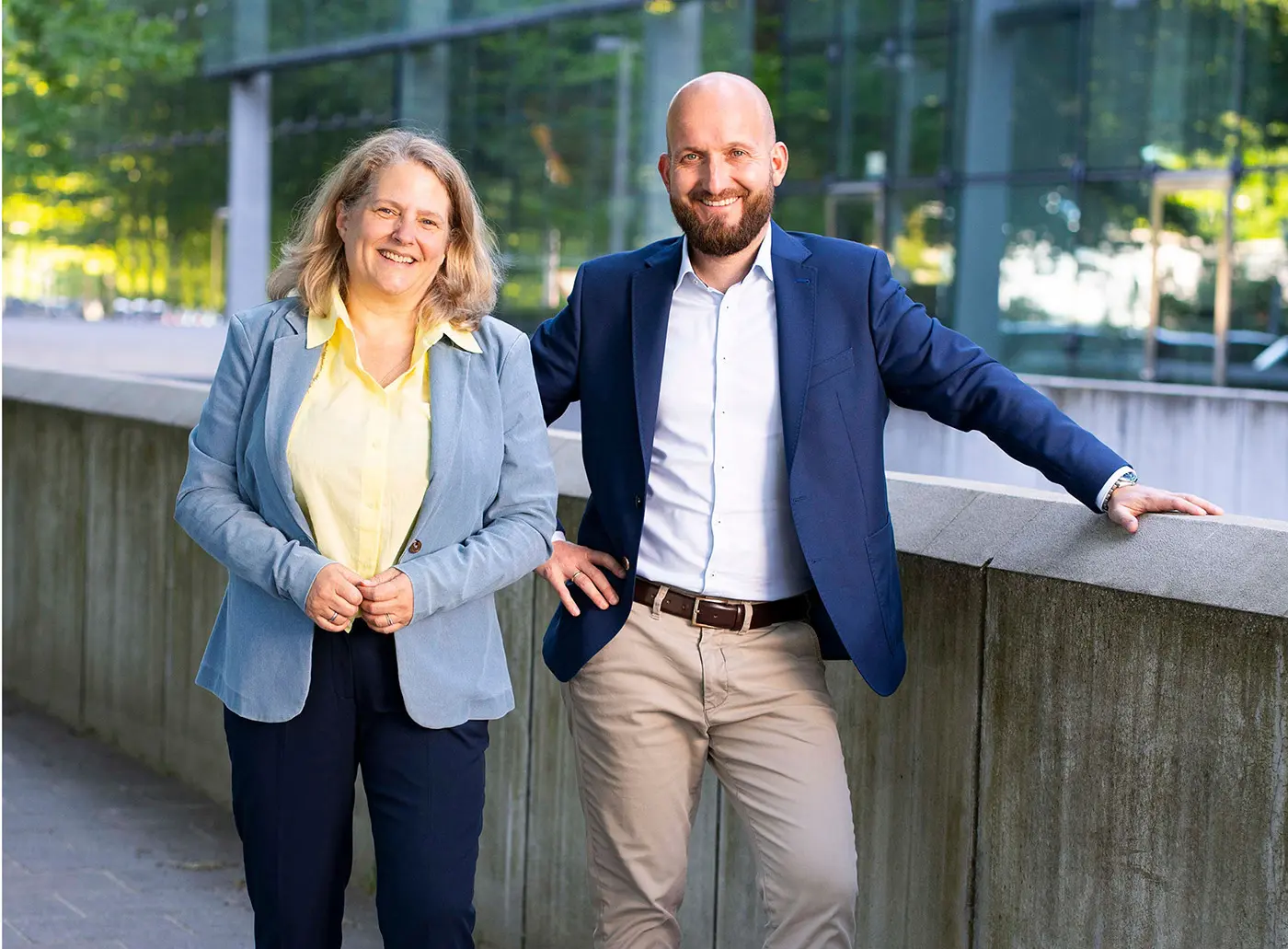 Alex und Martin von LEWE draussen