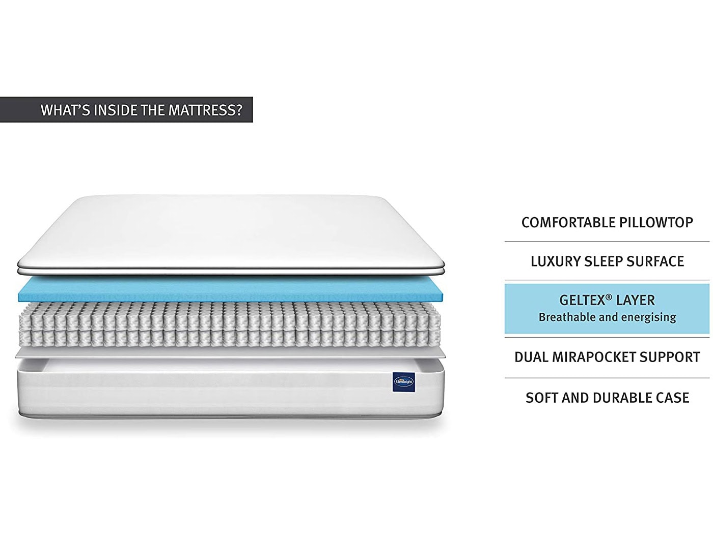Silentnight Pocket Geltex 2000 Mattress 4
