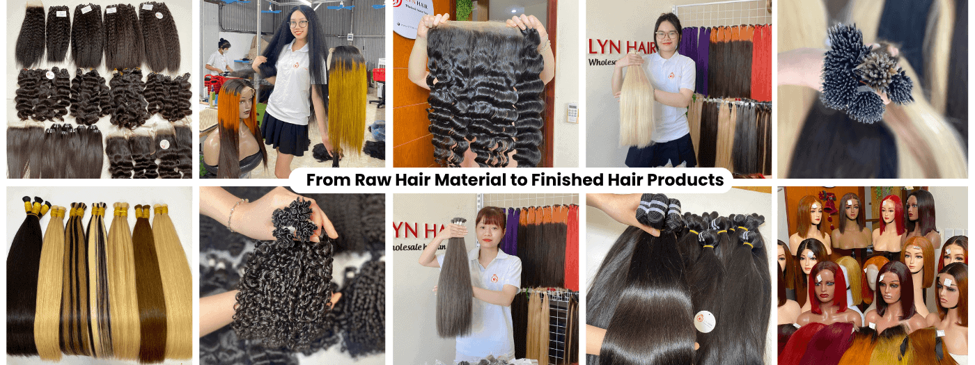 Premium Vietnamese Human Hair Products Manufactured by Lyn Hair