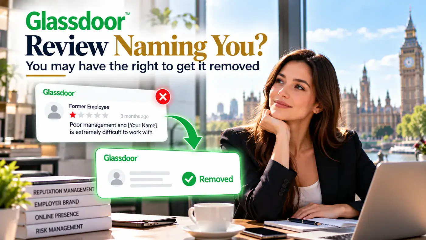 Glassdoor Review Naming Me 6 Remove a Glassdoor review naming you: a review mentioning your name replaced by a removed notice