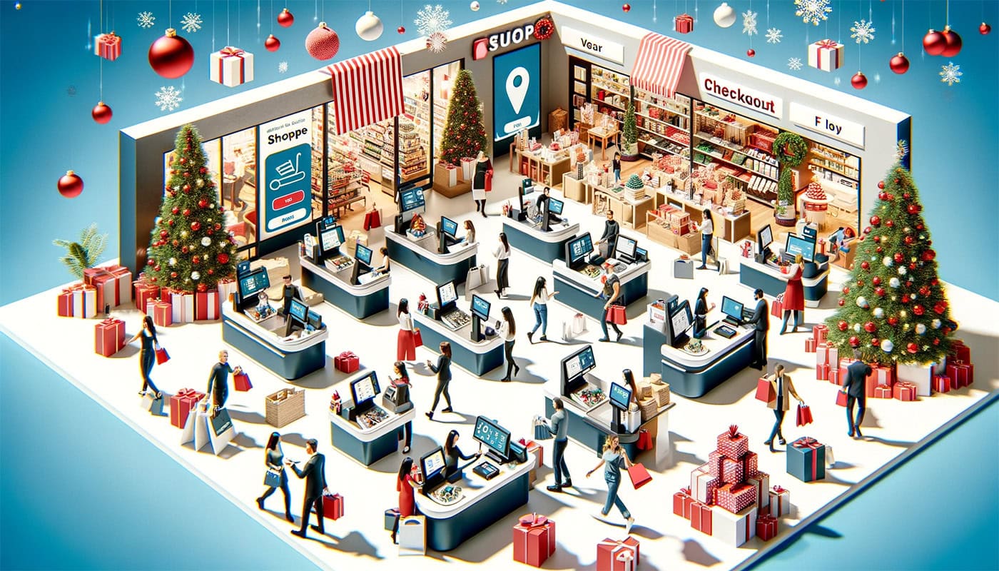 checkout experience during the holidays