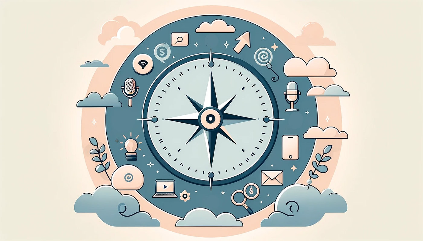 navigation, compass, spiritual wellness marketing strategies