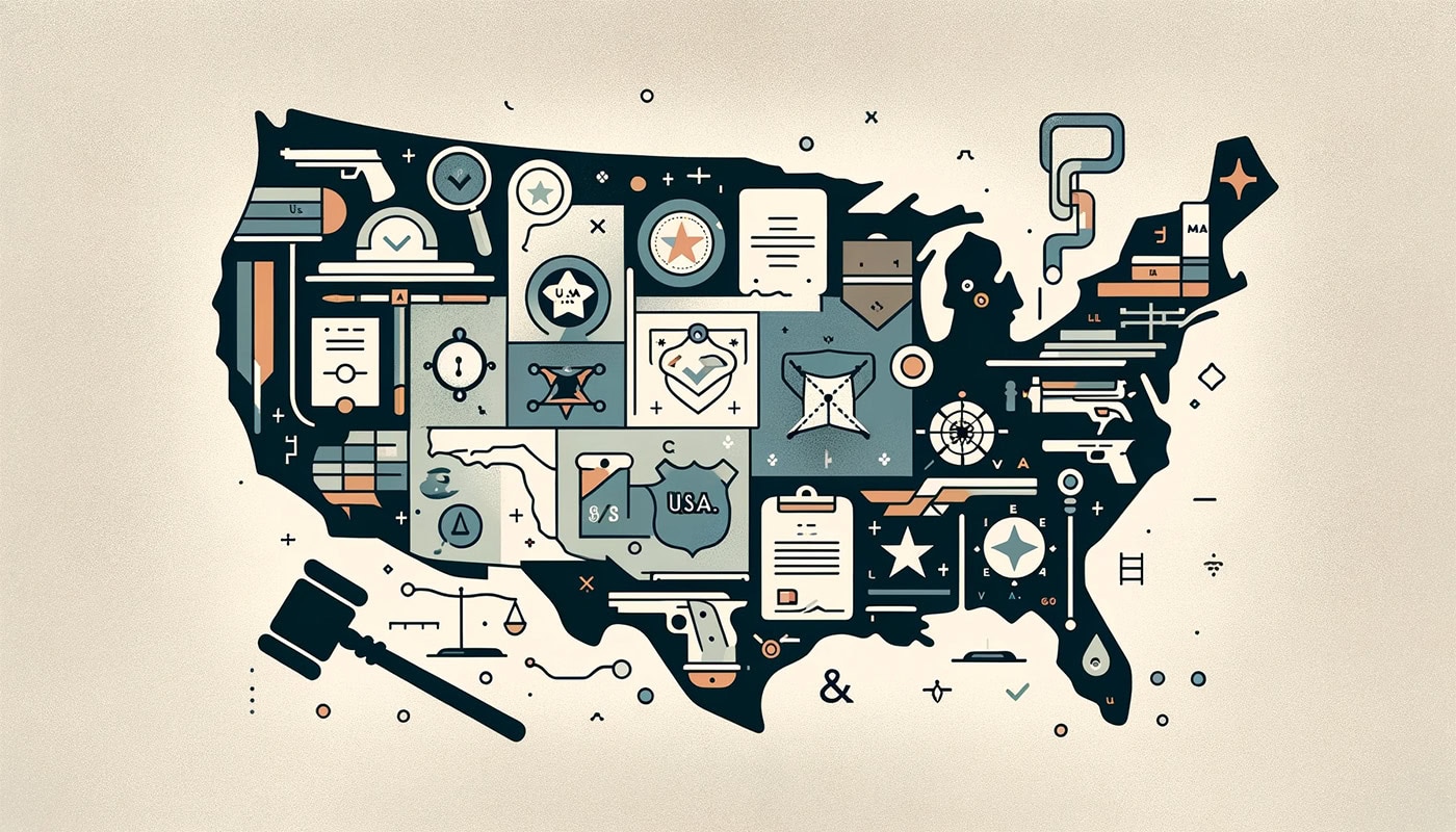united states, gun law map, merchant category code