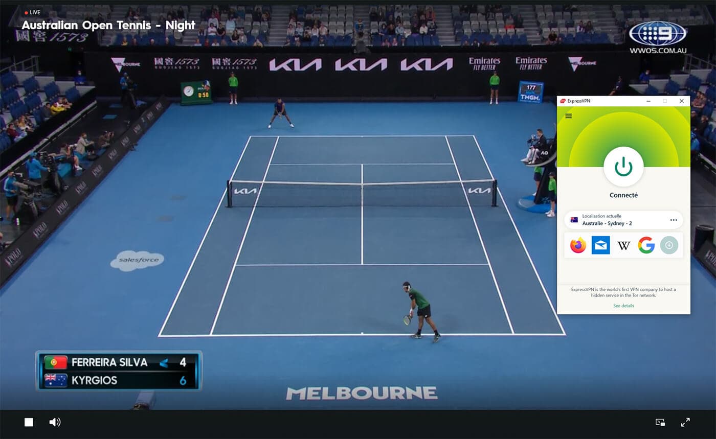 Streaming Direct 9NOW Open Australie