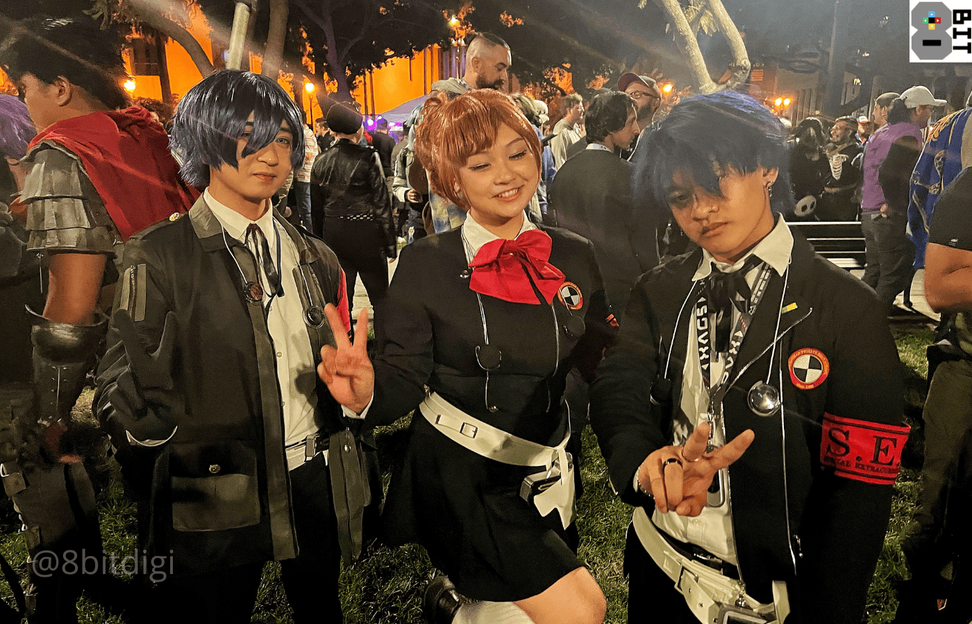 The protagonists cosplayers from Persona 3 during ParkCon at FanimeCon 2024. Photo by Stan Rezaee.