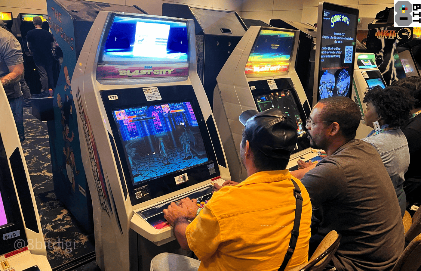 Sega Blast City arcade cabinets at California Extreme 2024. By Stan Rezaee of 8Bit/Digi, an independent news outlet that provides insight into the video game and fandom community of the San Francisco Bay Area. Photo by Stan Rezaee.