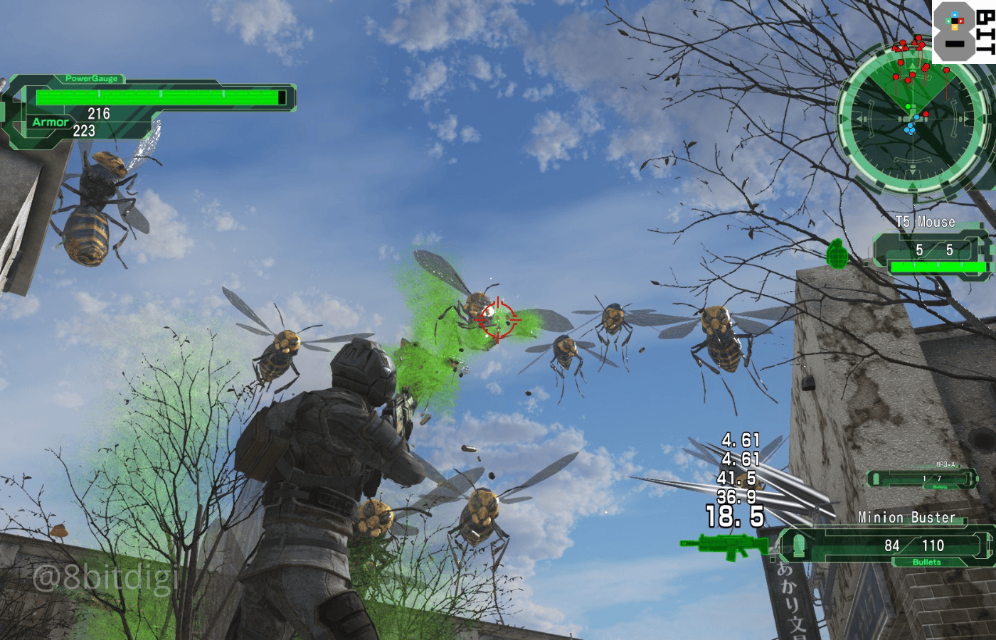Ranger fighting flying bugs in Earth Defense Force 6. Review by Stan Rezaee of 8Bit/Digi, an independent news outlet that provides insight into the video game and fandom community of the San Francisco Bay Area.