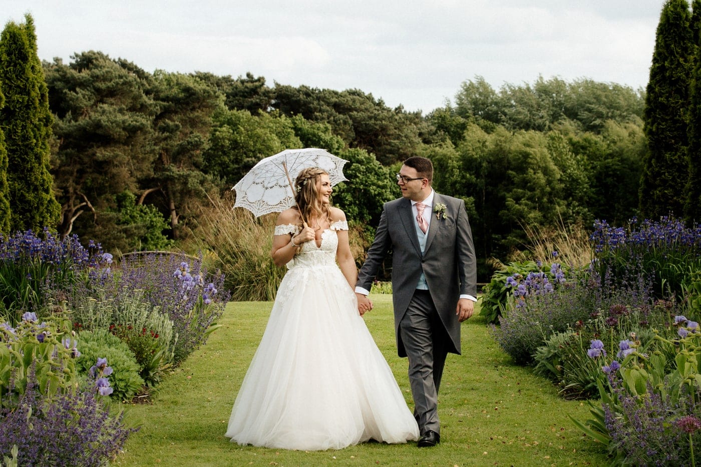 abbeywood estate cheshire bridal portraits in the gardens