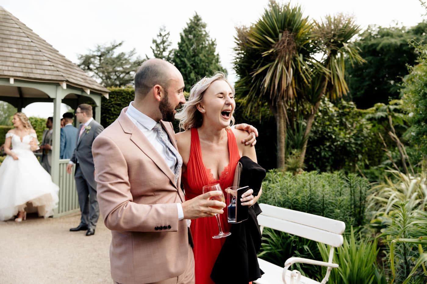 abbeywood estate cheshire bridal portraits in the gardens