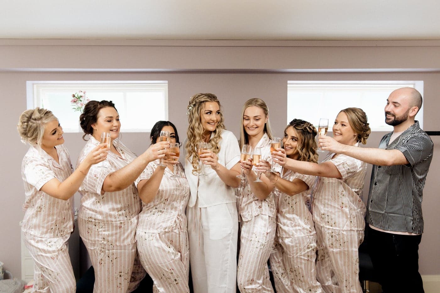 abbeywood estate bridal party morning preparations