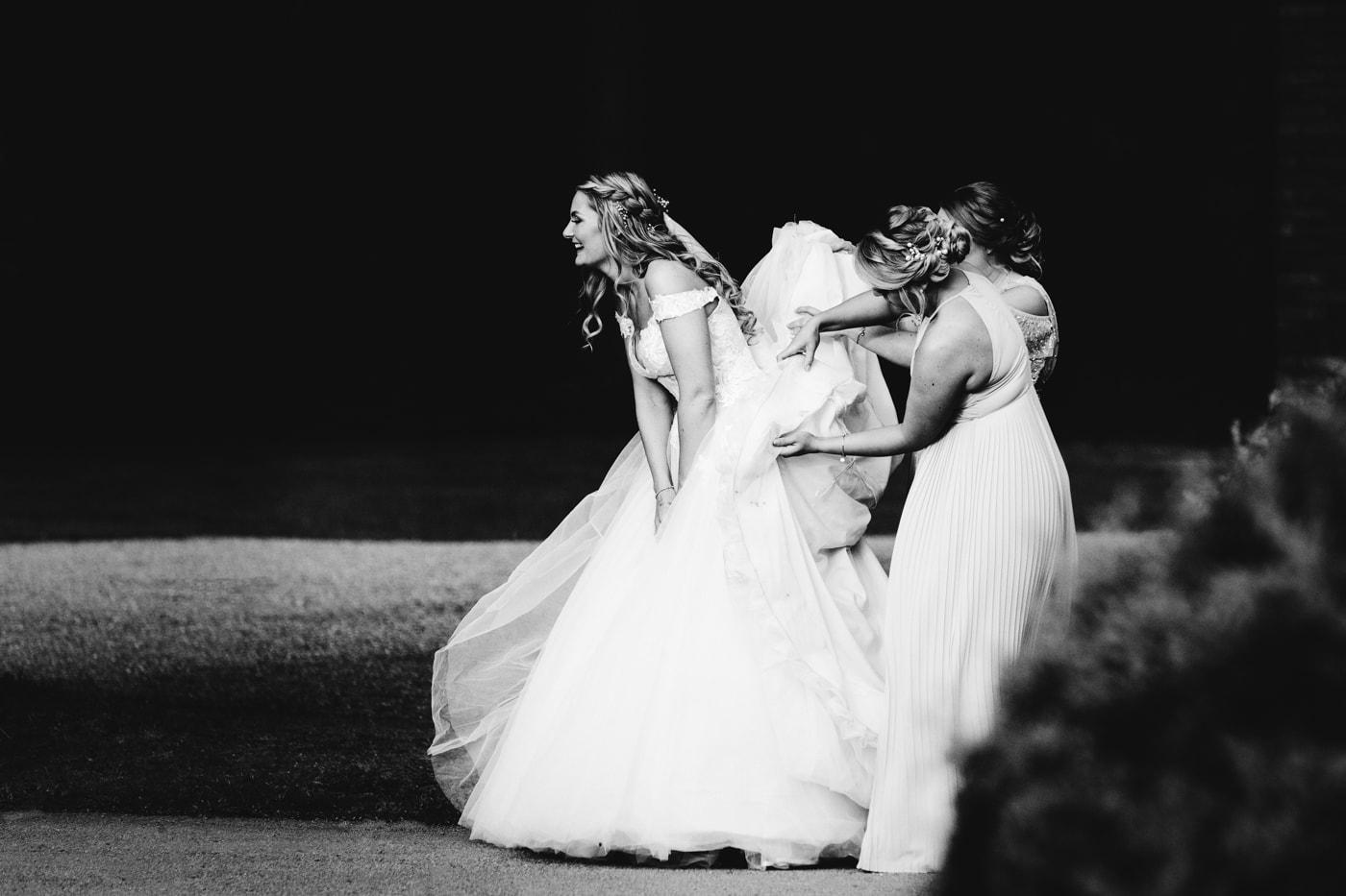 abbeywood estate cheshire bridal portraits in the gardens