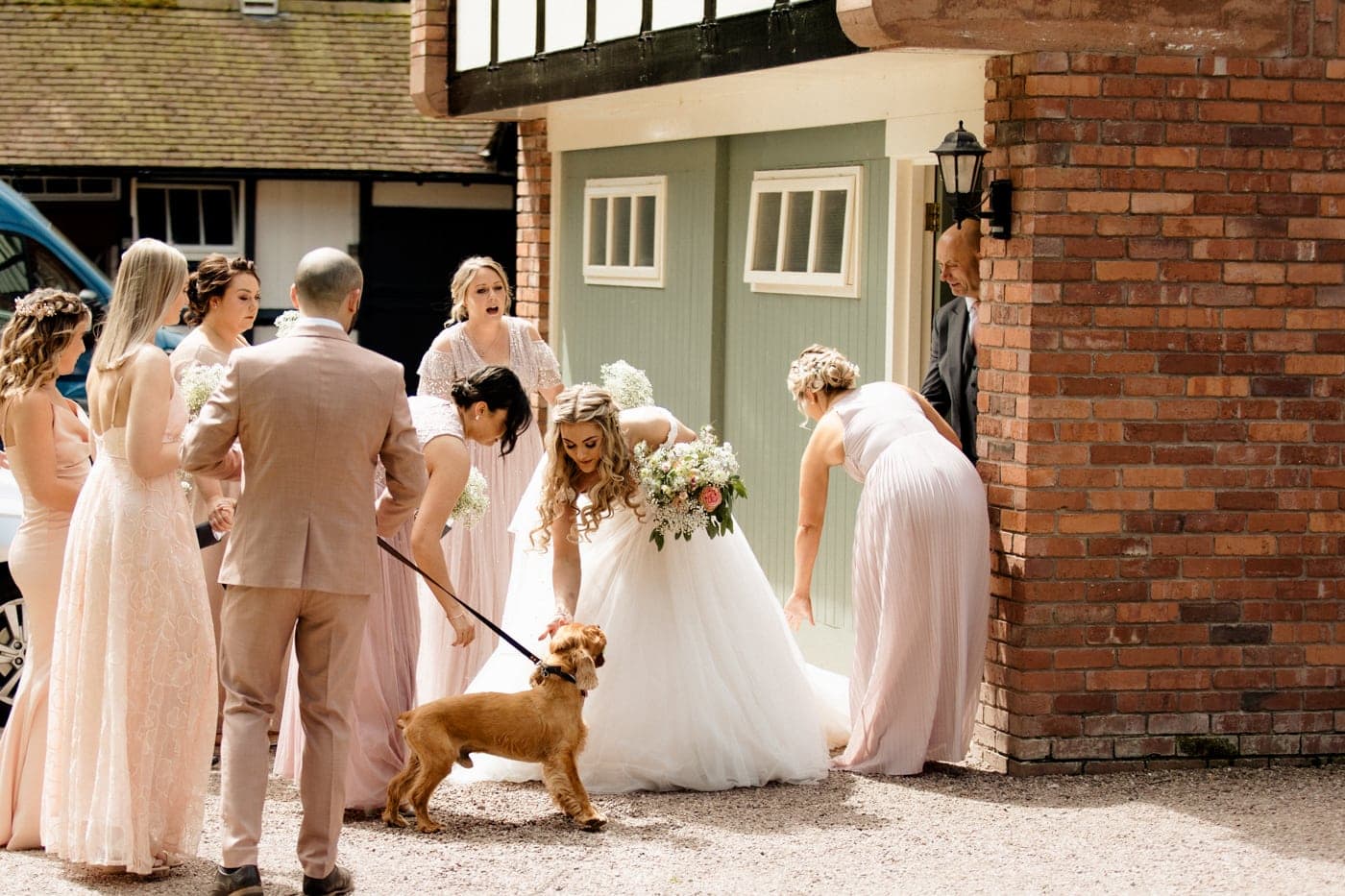 abbeywood estate bridal party morning preparations