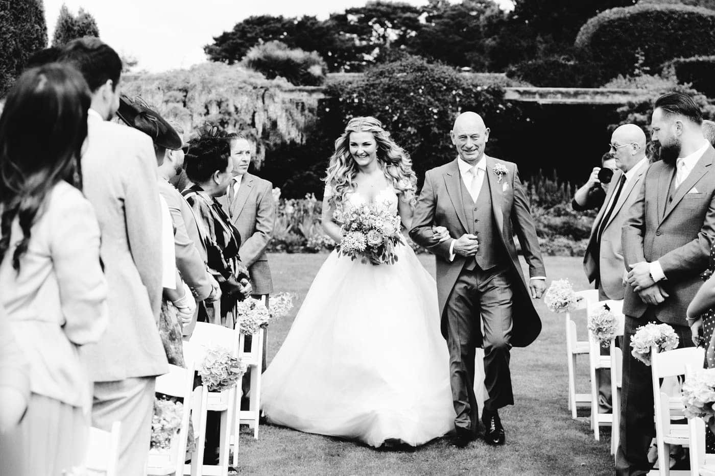 abbeywood estate outdoor wedding ceremony in cheshire