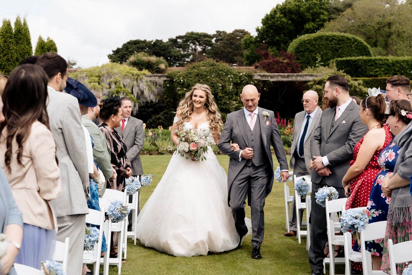 abbeywood estate outdoor wedding ceremony in cheshire