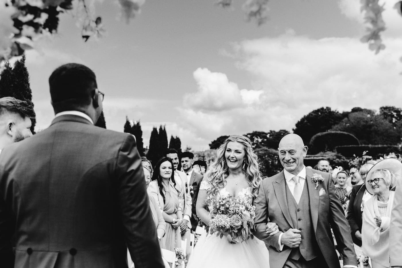 abbeywood estate outdoor wedding ceremony in cheshire