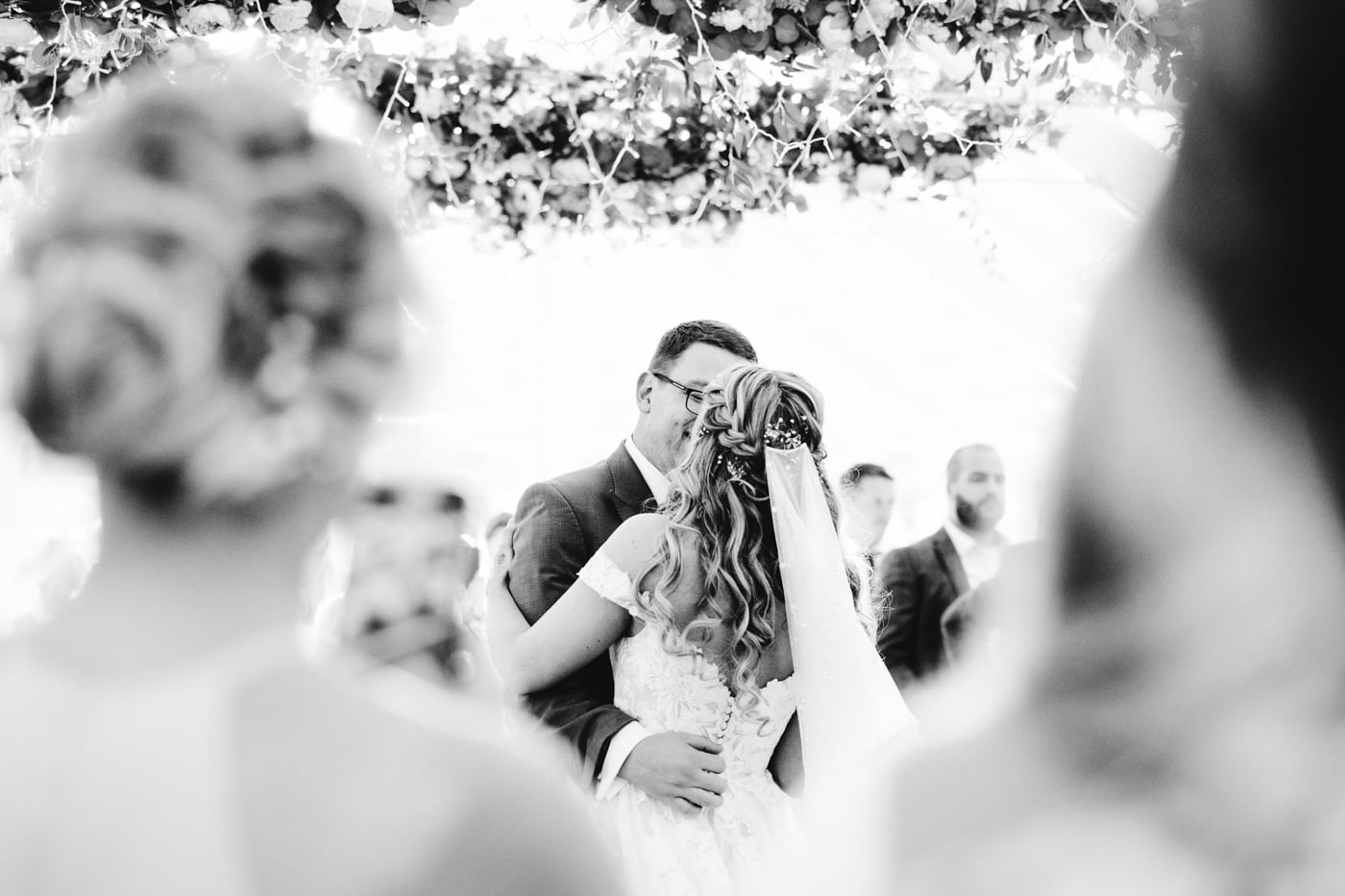 abbeywood estate wedding bride and groom photographs in the garden