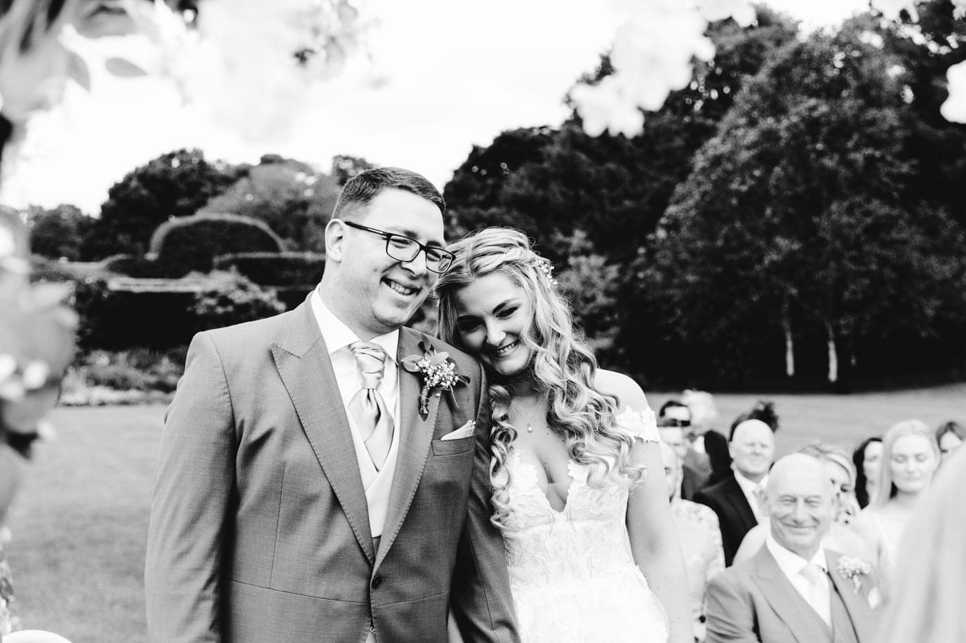 abbeywood estate outdoor wedding ceremony in cheshire