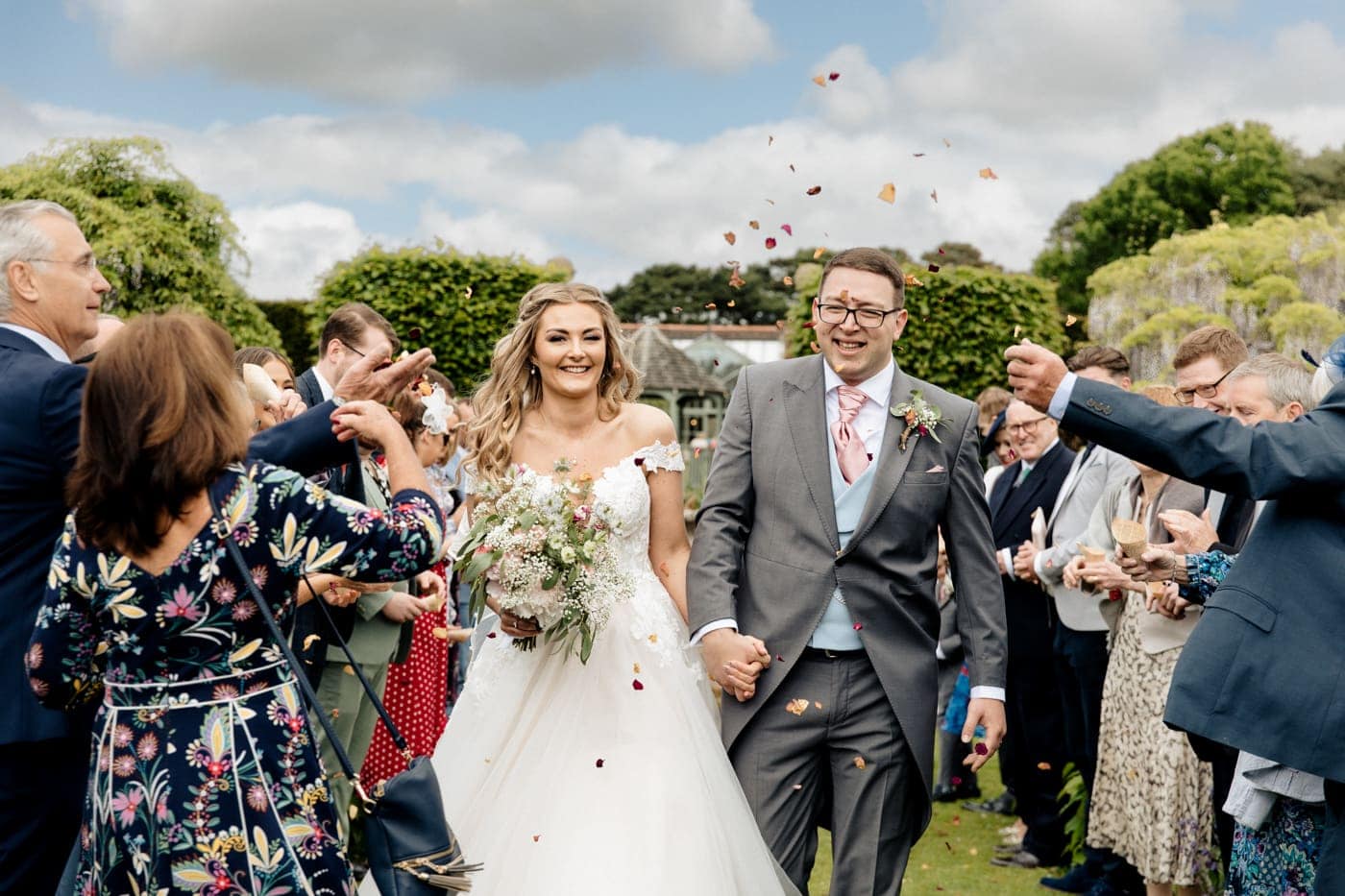 abbeywood estate outdoor wedding ceremony in cheshire