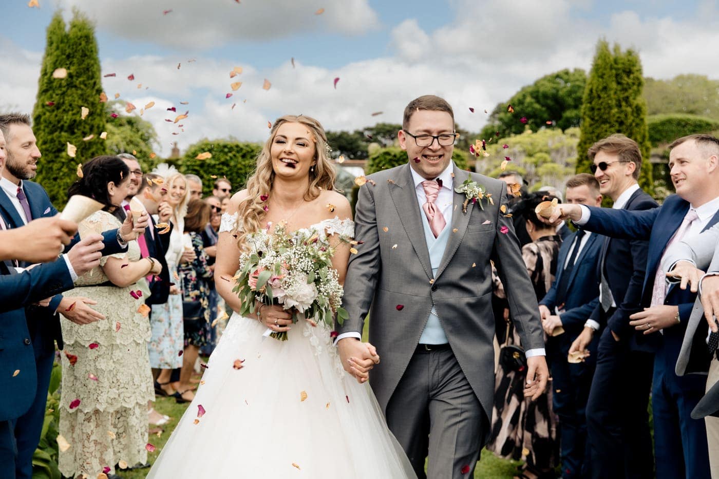 abbeywood estate outdoor wedding ceremony in cheshire