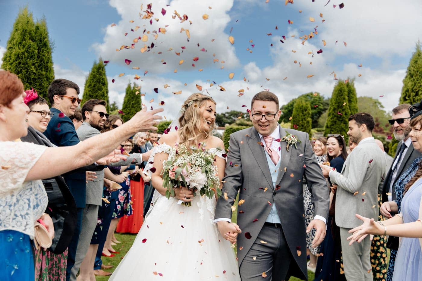 abbeywood estate outdoor wedding ceremony in cheshire