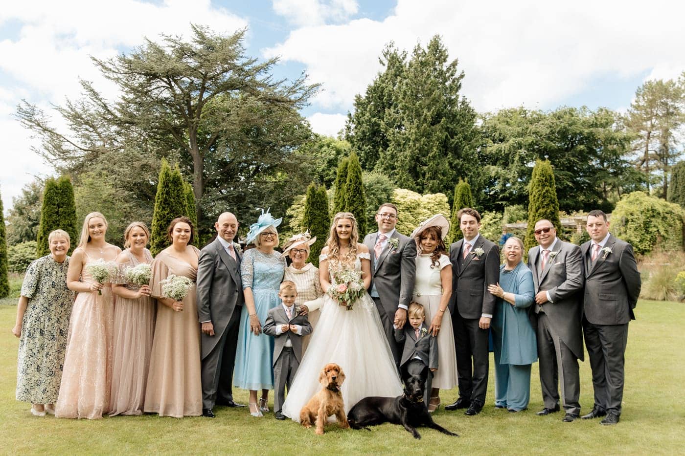 abbeywood estate outdoor wedding ceremony in cheshire