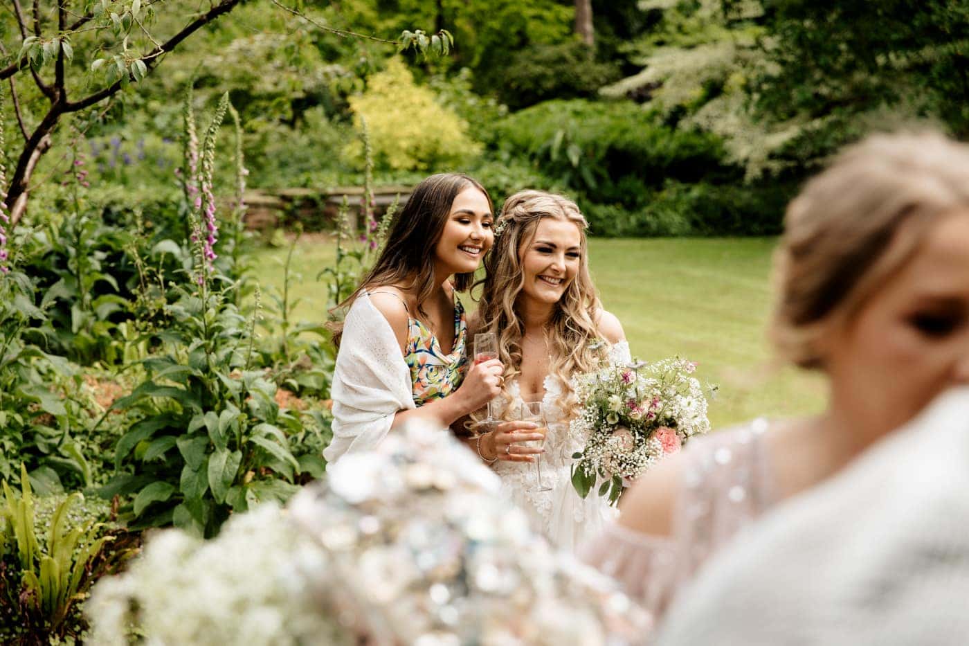 abbeywood estate outdoor wedding ceremony in cheshire
