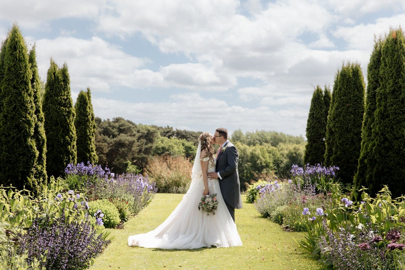 abbeywood estate outdoor wedding ceremony in cheshire