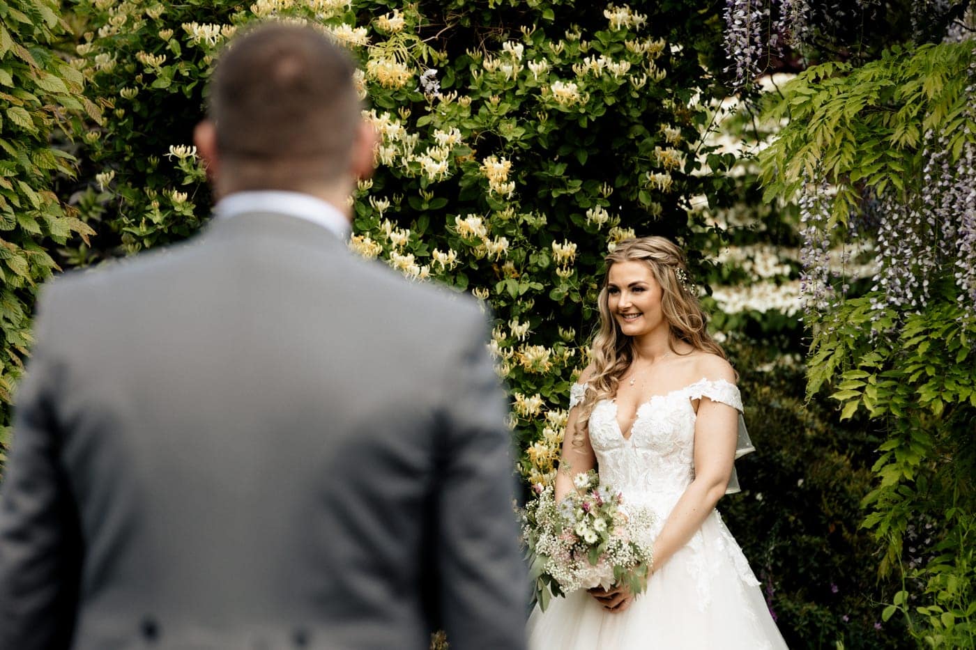 abbeywood estate outdoor wedding ceremony in cheshire