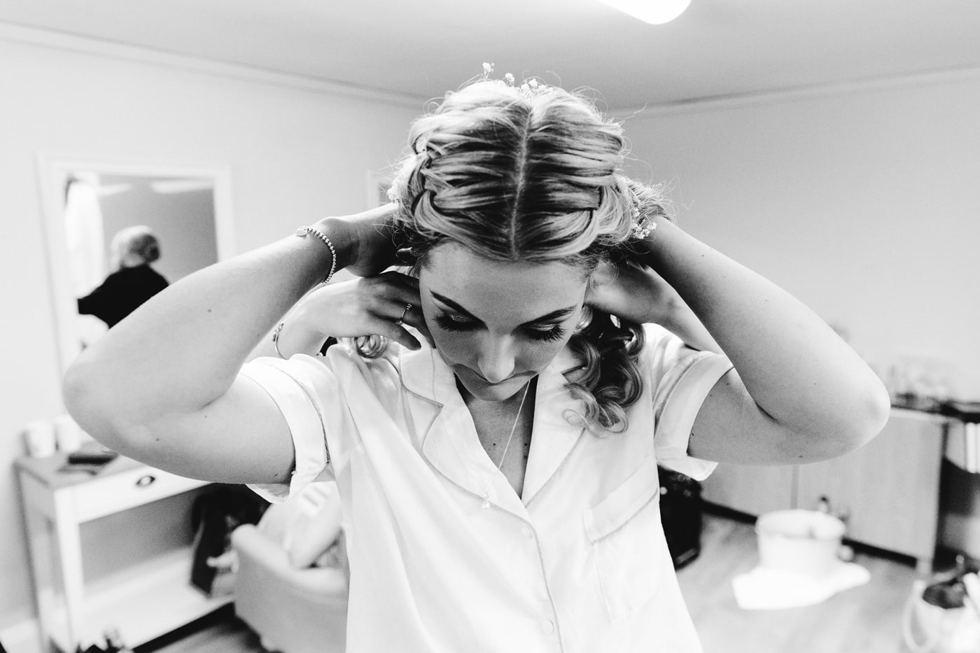 abbeywood estate bridal party morning preparations