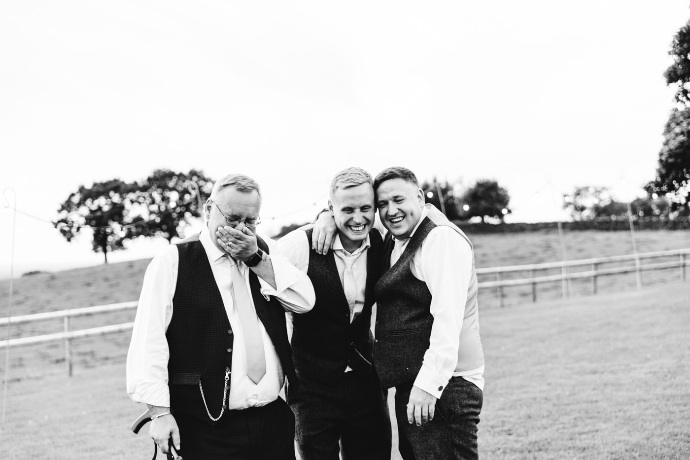 dancing during the wedding breakfast with an entertainer at heaton house farm