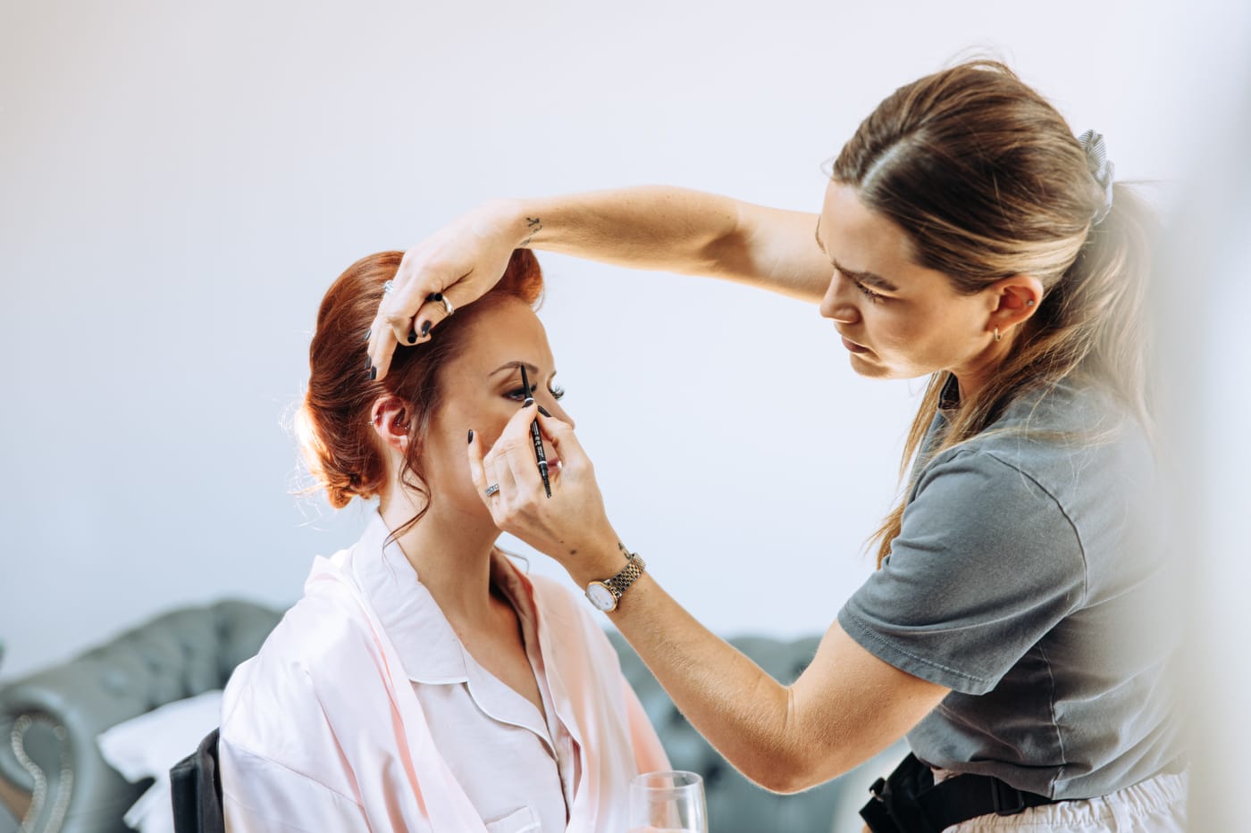 bridal preparations at heaton house farm