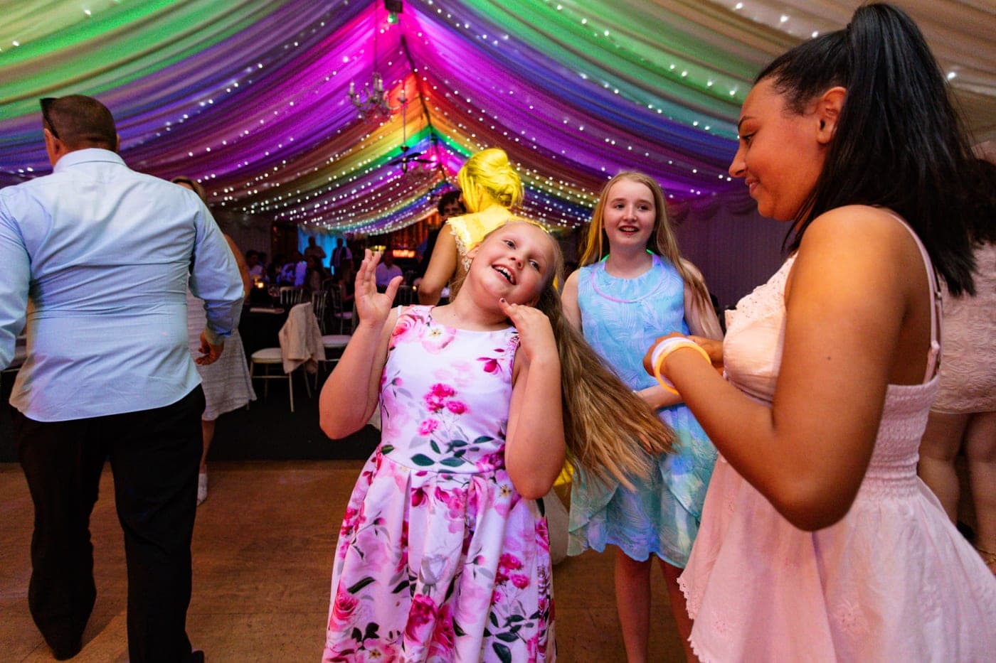1st dance and party at a wedding at heaton house farm in cheshire