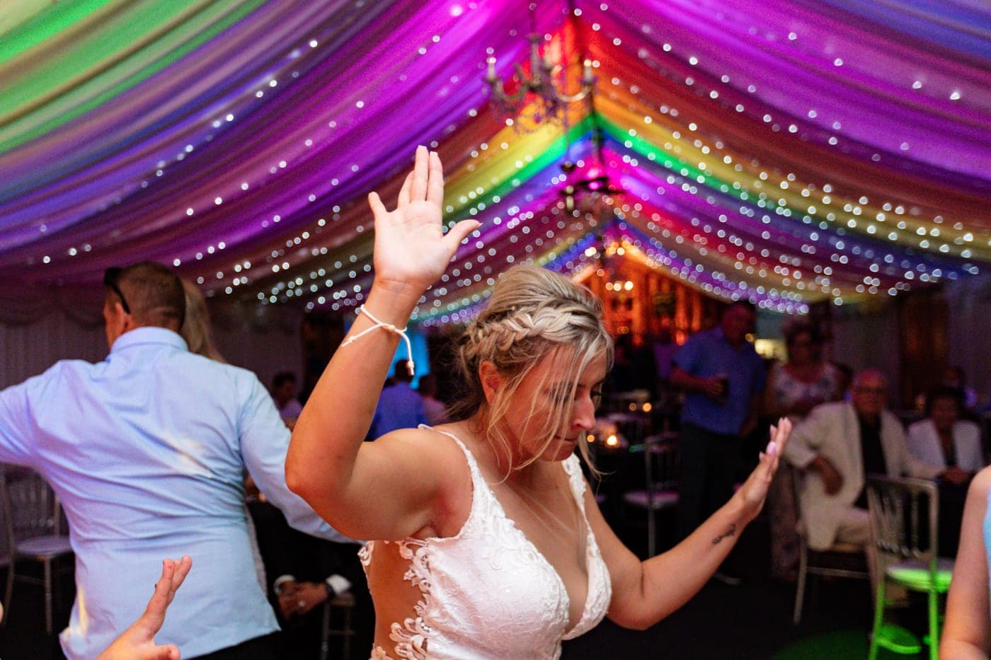1st dance and party at a wedding at heaton house farm in cheshire