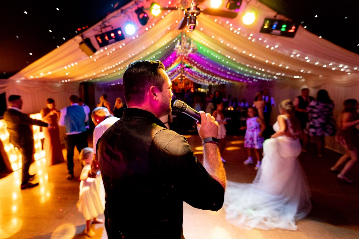 1st dance and party at a wedding at heaton house farm in cheshire