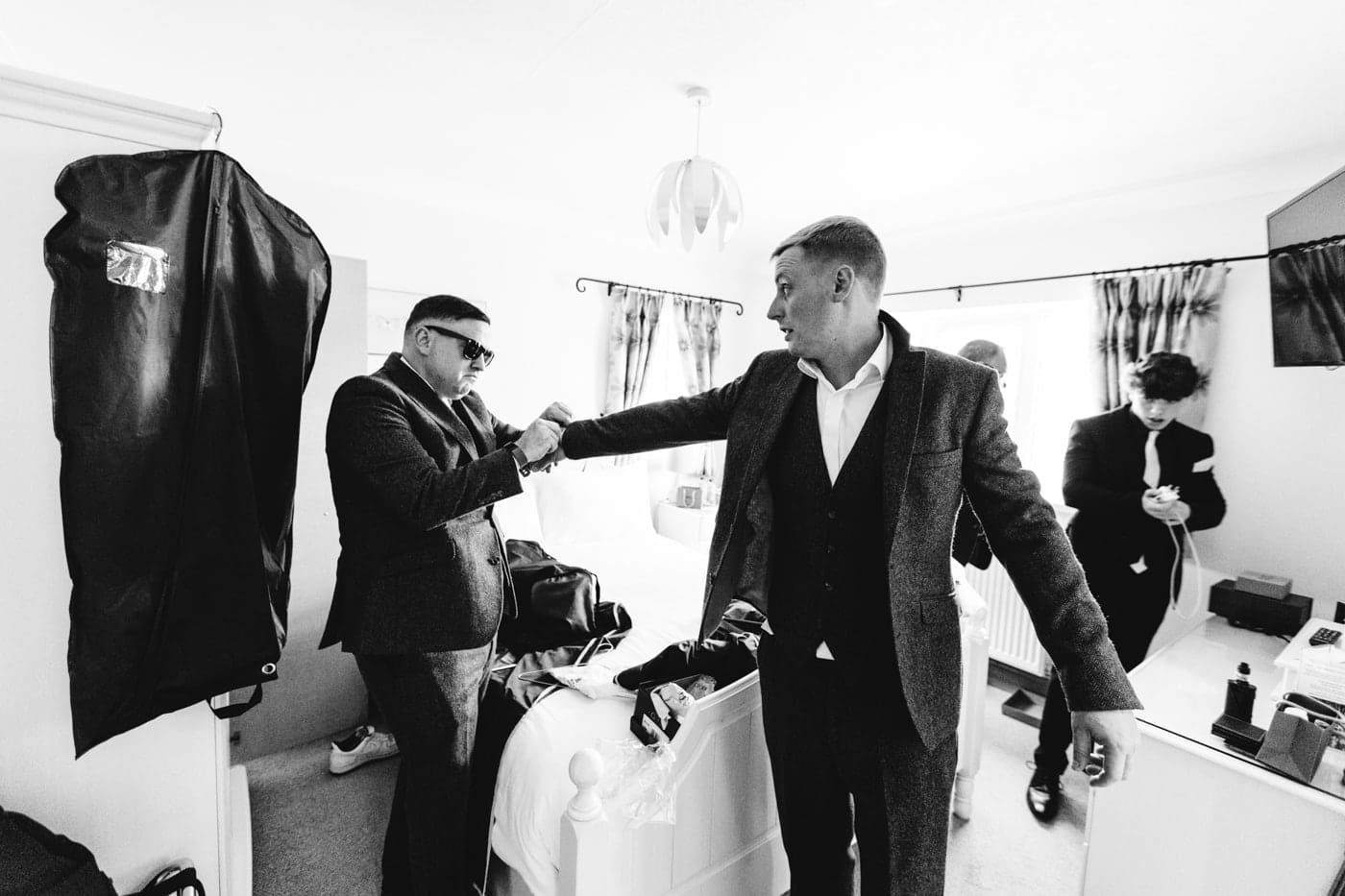 bridal preparations at heaton house farm