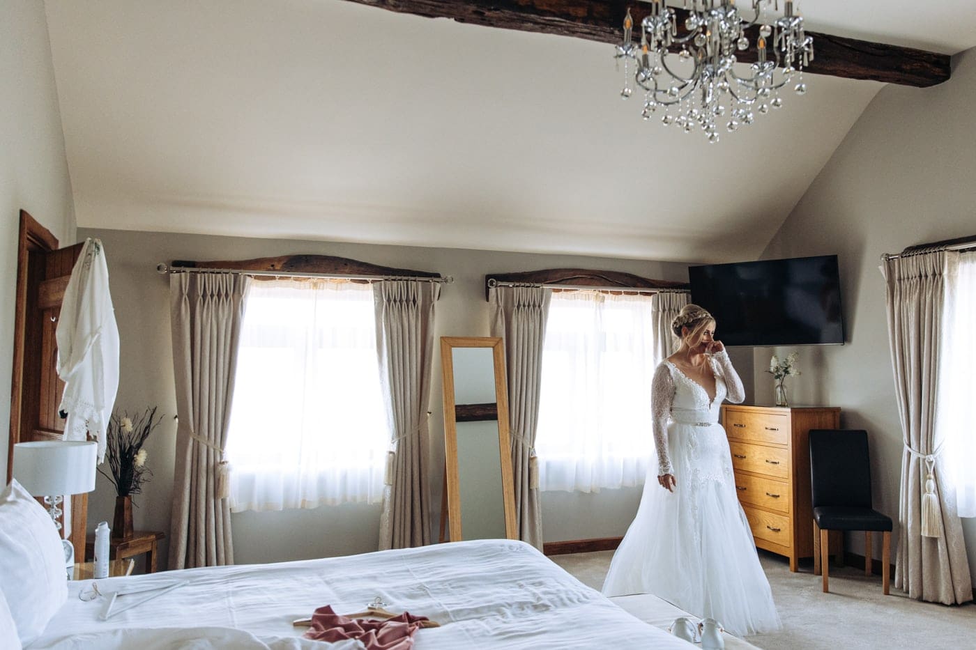 bridal preparations at heaton house farm