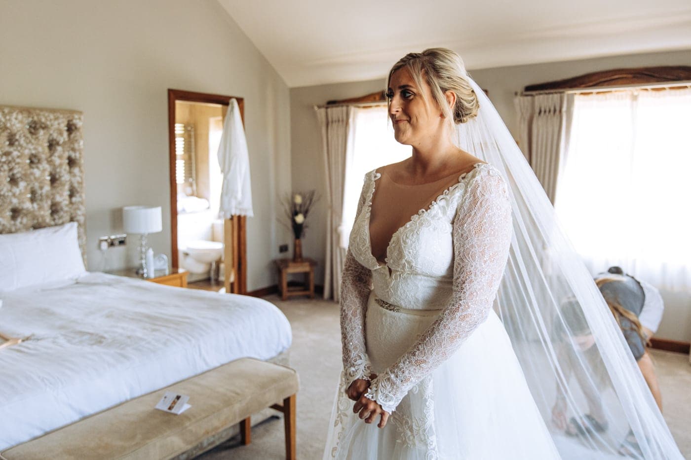bridal preparations at heaton house farm