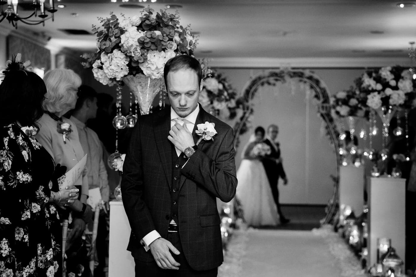 Wedding ceremony room at Mottram Hall